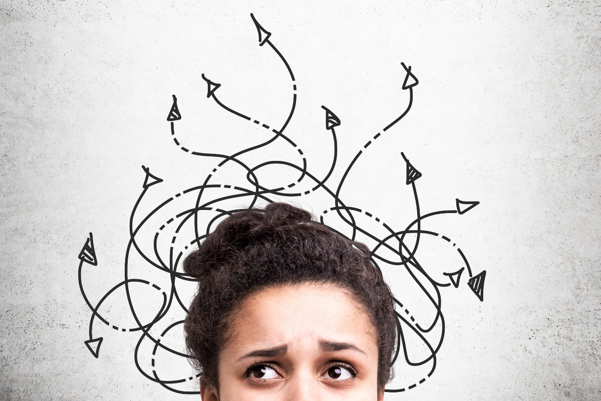 Woman confused from all the conflicting health advice